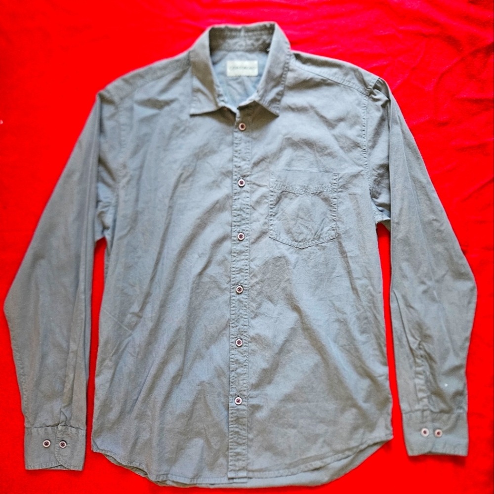 Costaora Grey Men's Button Down Shirt